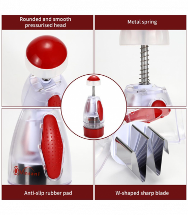 VINSANI RED/WHITE ONION CHOPPER 7356