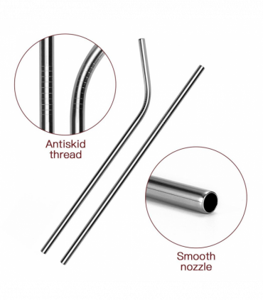 VINSANI STAINLESS STEEL STRAWS 0009023