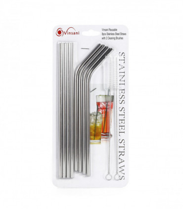 VINSANI STAINLESS STEEL STRAWS 0009023