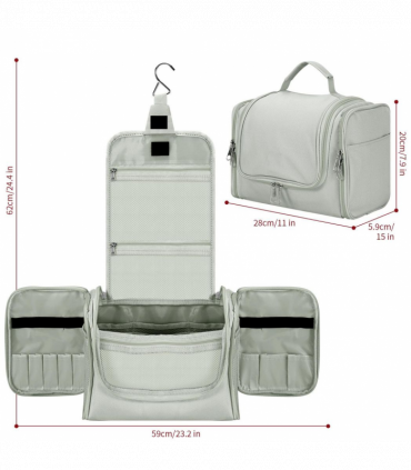 VINSANI TOILETRY BAG L.GREY 1010184