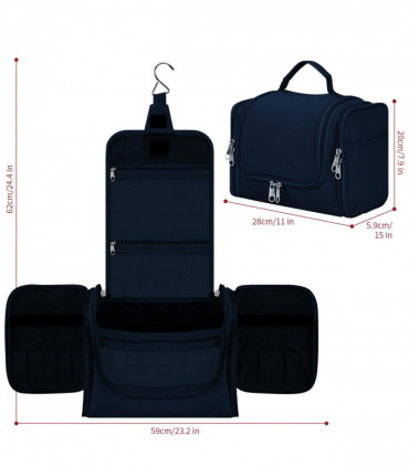 VINSANI TOILETRY BAG NAVY 1010179
