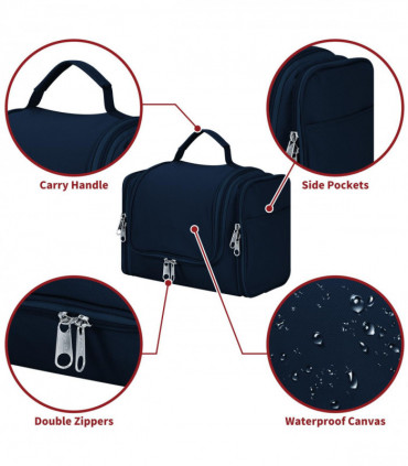 VINSANI TOILETRY BAG NAVY 1010179