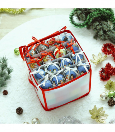 VINSANI XMAS 64 BAUBLE DECORATIONS BOX 0008940