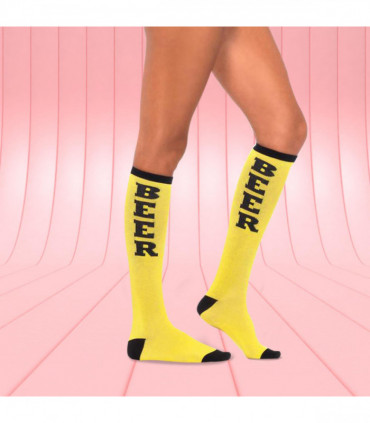 VINSANI YELLOW BEER SOCKS 0009578