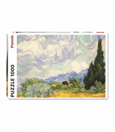 Van Gogh - Wheat field with Cypresses 1000 Piece Jigsaw Puzzle