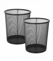 Vinsani 2pc Black Mesh Bin 1010404