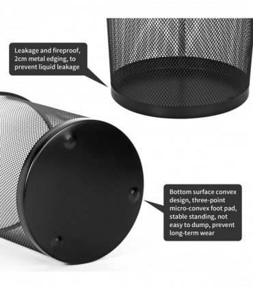 Vinsani 2pc Black Mesh Bin 1010404