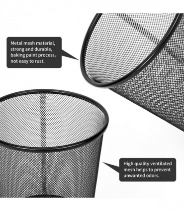 Vinsani 2pc Black Mesh Bin 1010404