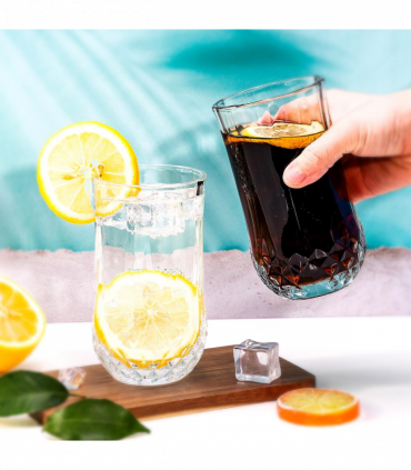 Vinsani 350ml Crystal Tall Glasses 6pcs 1010497