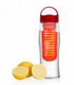 Vinsani Fruit Fuzer Water Bottle Fruit Infusion Infuser Aqua Hydration - Red