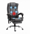 Vinsetto 6-Point Vibrating Heat Massage Chair w/ Microfibre Charcoal Grey
