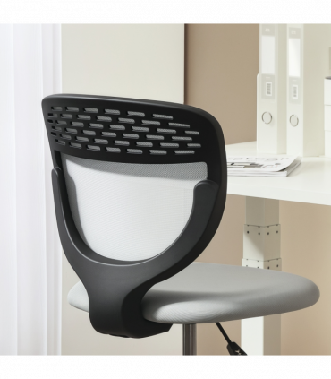 Vinsetto Draughtsman Chair, Office Chair with Wheels, Light Grey