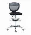 Vinsetto Draughtsman Chair, Tall Office Chair with Lumbar Support, Grey