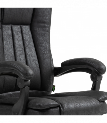 Vinsetto Executive Office Chair Computer Desk Chair for Home w/ Footrest, Black