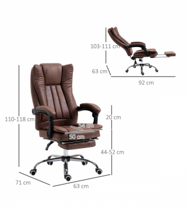 Vinsetto High Back Office Chair with Vibration Massage and Heat