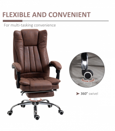 Vinsetto High Back Office Chair with Vibration Massage and Heat