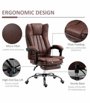 Vinsetto High Back Office Chair with Vibration Massage and Heat