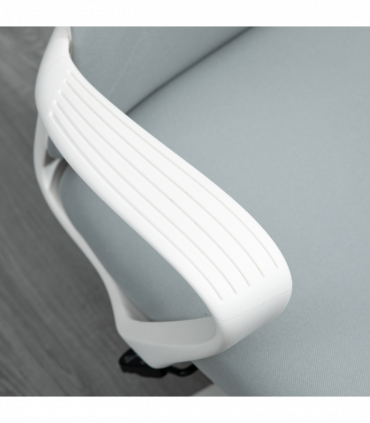 Vinsetto High-Back Home Office Chair Height Adjustable Elastic Desk Chair Grey