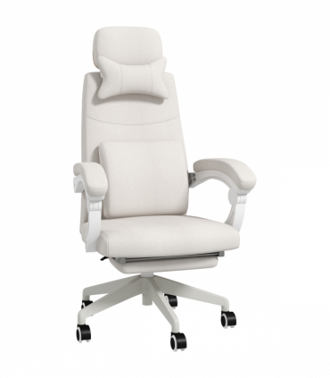 Vinsetto Home Office Chair Reclining Computer Chair w/ Lumbar Support White