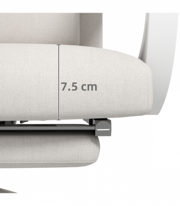 Vinsetto Home Office Chair Reclining Computer Chair w/ Lumbar Support White