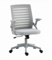 Vinsetto Mesh Office Chair Home Swivel Task Chair w/ Lumbar Support, Arm, Grey