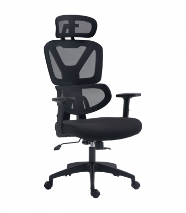 Vinsetto Mesh Office Chair Swivel Desk Chair w/ Adjustable Height Headrest Black
