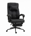 Vinsetto Office Chair with Adjustable Height, Wheels, Footrest, Black