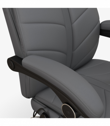 Vinsetto PU Leather Vibration Massage Office Chair with Heat, Footrest, Grey