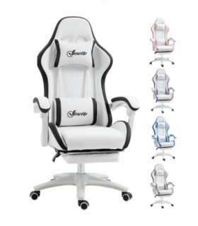 Vinsetto Racing Style Gaming Chair with Reclining Function Footrest, Black