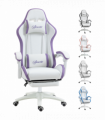 Vinsetto Racing Style Gaming Chair with Reclining Function Footrest, Purple