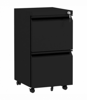 Vinsetto Steel File Cabinet with Lock Hanging Bar for Letter A4 Legal Size Black