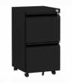 Vinsetto Steel File Cabinet with Lock Hanging Bar for Letter A4 Legal Size Black