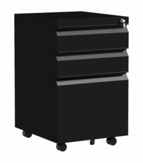 Vinsetto Steel File Cabinet with Lock and Hanging Bar for Letter A4 Legal Size