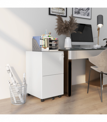 Vinsetto Steel File Cabinet with Lock and Hanging Bar for Letter A4 Legal Size