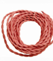 Vintage 3 core Twisted Italian Braided Cable, Electrical Fabric Flexible Lamp textile Cable Wire