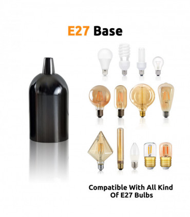 Vintage Antique Retro Metal Bulb Socket Lamp Holder Lamp Shades Industrial Edison Bulb Light