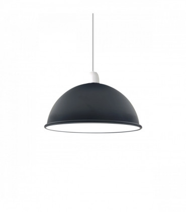 Vintage Black Inner White Industrial Easy Fit Dome Shaped Lamp Shade, Pendant, Wall Light Metal E27 Light Fitting 60W