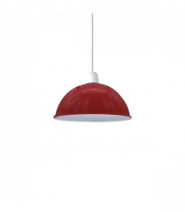 Vintage Burgandy Industrial Easy Fit Dome Shaped Lamp Shade Ceiling, Pendant, Wall Light Metal E27 Light Fitting 60W