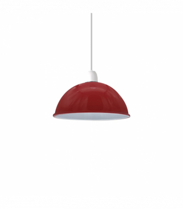 Vintage Burgandy Industrial Easy Fit Dome Shaped Lamp Shade Ceiling, Pendant, Wall Light Metal E27 Light Fitting 60W