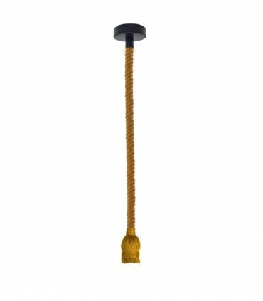 Vintage Ceiling Pendant Light 1m Yellow Colour Hemp Rope Hanging Lamp Lights