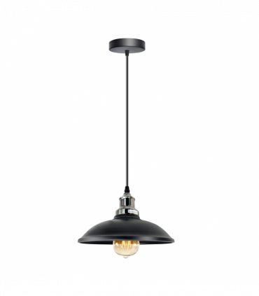Vintage Industrial Black  E27 Ceiling Hanging Light Shade Loft Style Metal Ceiling Pendant Lamp