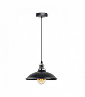Vintage Industrial Black  E27 Ceiling Hanging Light Shade Loft Style Metal Ceiling Pendant Lamp