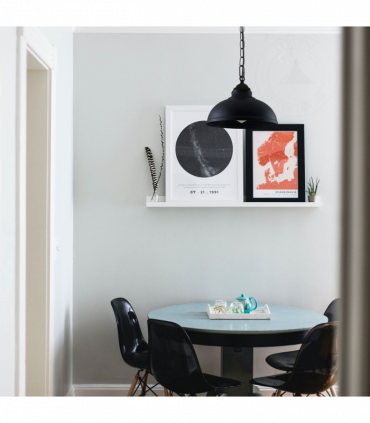 Vintage Industrial Black E27 Ceiling Light Cage Shade Loft Pendant Lamp