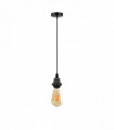 Vintage Industrial Black Pendant Light Fitting, lampshade Holder Fitting  Set with 2m Cable.