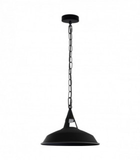 Vintage Industrial Black inner white Metal Ceiling Lamp Pendant Lights UK E27