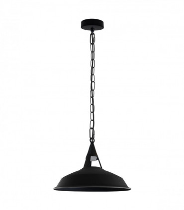 Vintage Industrial Black inner white Metal Ceiling Lamp Pendant Lights UK E27