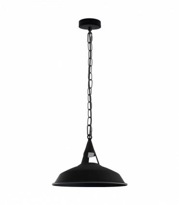 Vintage Industrial Black inner white Metal Ceiling Lamp Pendant Lights UK E27