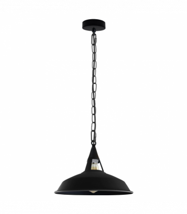 Vintage Industrial Black inner white Metal Ceiling Lamp Pendant Lights UK E28