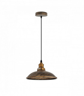 Vintage Industrial Brushed copper E27 Ceiling Hanging Light  Shade Loft Style Metal Ceiling Pendant Lamp