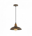 Vintage Industrial Brushed copper E27 Ceiling Hanging Light  Shade Loft Style Metal Ceiling Pendant Lamp